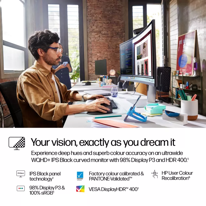 HP Series 7 Pro 37,5-tolline WQHD+ Thunderbolt 4 monitor - 738pu