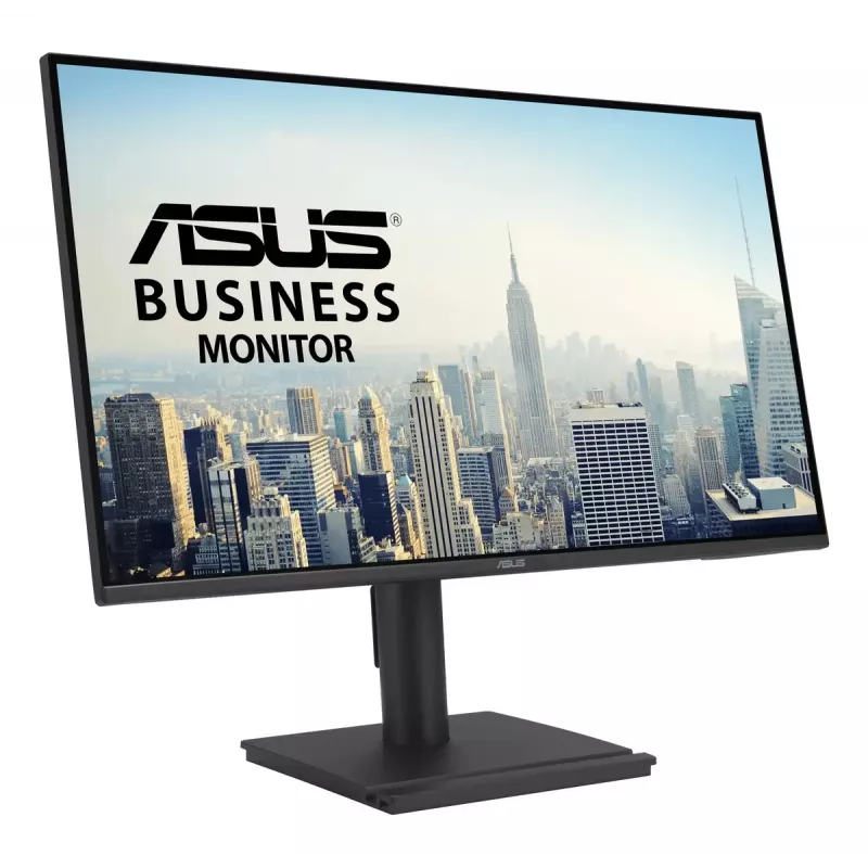 27-tolline ASUS BE27AQ IPS LCD monitor, 2560 x 1440 WQHD, 5 ms, USB 3.2 jaotur, kõrguse reguleerimine, VESA, sisseehitatud kõlarid, must