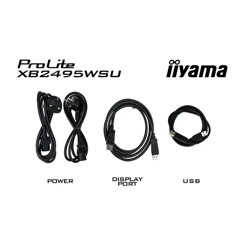 Monitor IIYAMA ProLite XB2495WSU-B1 24,1 tolli (61,2 cm) 1920×1200 IPS Full HD, 4 ms, USB 3.2 jaotur, kõrgus reguleeritav, kõlarid
