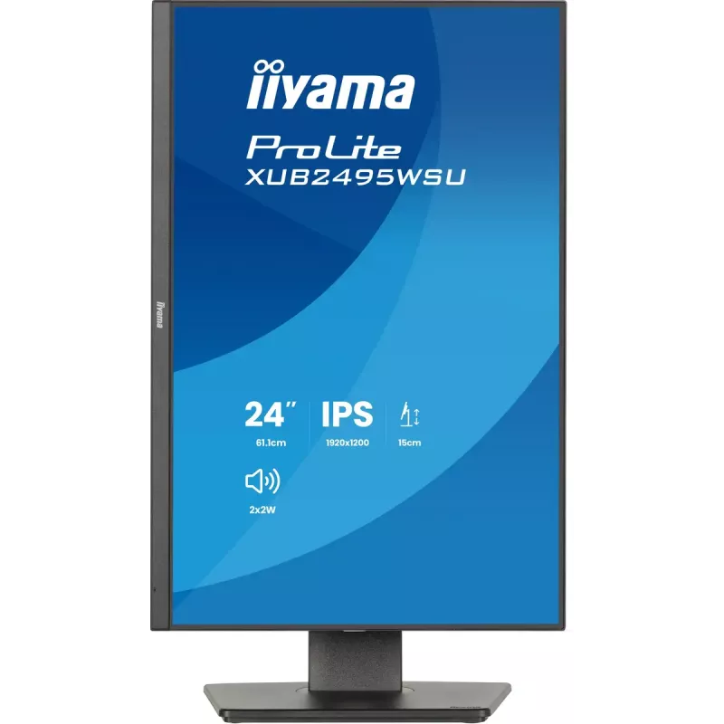 Monitor IIYAMA ProLite XB2495WSU-B1 24,1 tolli (61,2 cm) 1920×1200 IPS Full HD, 4 ms, USB 3.2 jaotur, kõrgus reguleeritav, kõlarid
