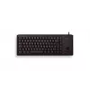 Cherry G84-4420 kompaktne klaviatuur hiirekuuliga, USB, USA paigutus, must