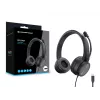 Peakomplekt CONCEPTRONIC POLONA05BC — Stereo USB-C, mürasummutava mikrofoniga, kõrvaklappidega, 2 m kaabel, 20–22000 Hz, must