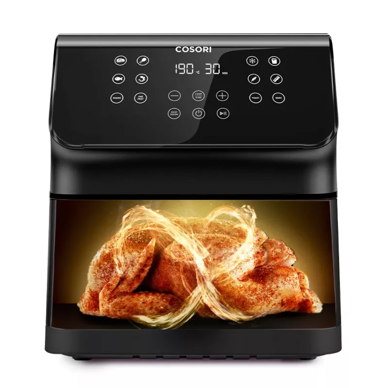 Cosori Premium II Chef Edition, ühekordne 6,2 L eraldiseisev 1700 W kuumaõhufritüür, must