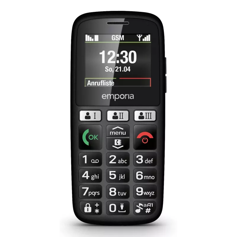 Emporia emporiaHAPPY 4,6 cm (1,81 tolli) 70 g Must Algtaseme telefon