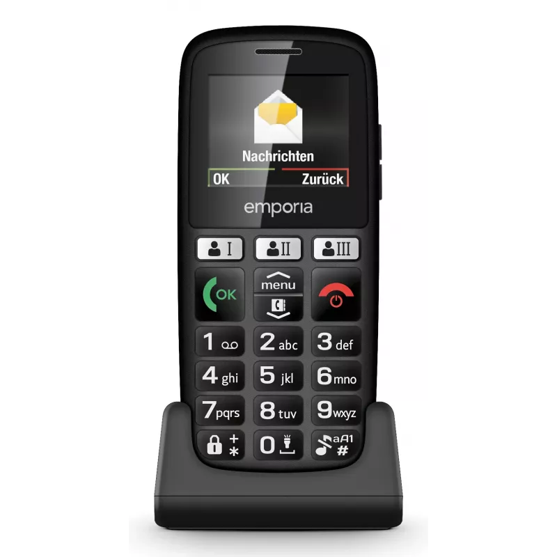 Emporia emporiaHAPPY 4,6 cm (1,81 tolli) 70 g Must Algtaseme telefon