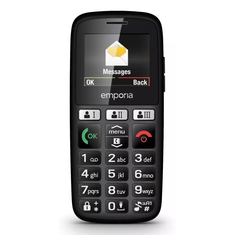 Emporia emporiaHAPPY 4,6 cm (1,81 tolli) 70 g Must Algtaseme telefon
