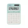 Lauakalkulaator CASIO MS-20YC — lihtne 12-kohaline, aku/päikeseenergia, maksu- ja kasumifunktsioonid, heleroheline