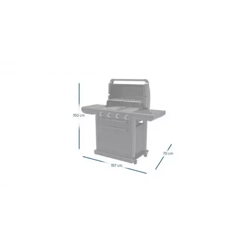 Grill Campingaz 4 Series Classic 4 Series Onyx S 37386 Gaas Must 15,9 W