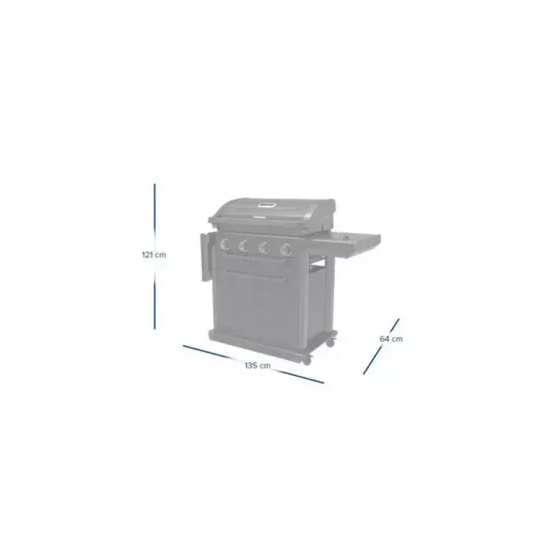 Grill Campingaz 4 Series Classic 4 Series Onyx S 37386 Gaas Must 15,9 W