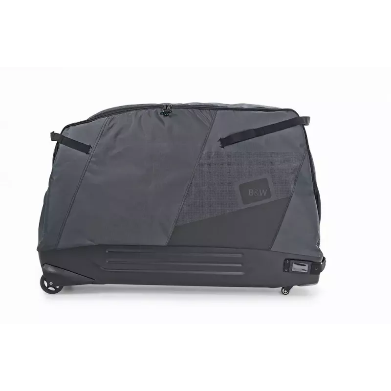 Jalgratta transpordikott b&w international Bike.bag 2.0 — transpordikohver, ABS ja polüester, 1360×297×854 mm, must/hall