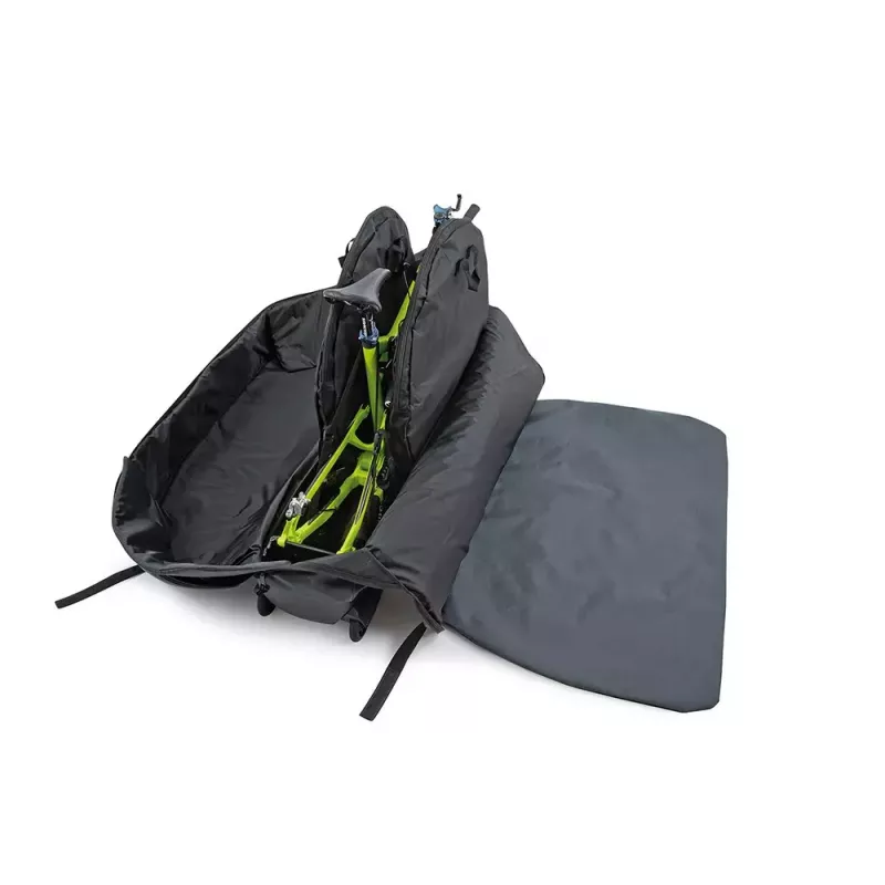 Jalgratta transpordikott b&w international Bike.bag 2.0 — transpordikohver, ABS ja polüester, 1360×297×854 mm, must/hall