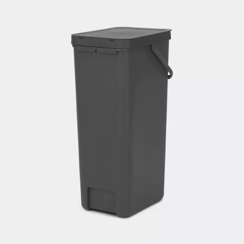 Brabantia Sort & Go 40L ristkülikukujuline taaskasutusprügikast, hall