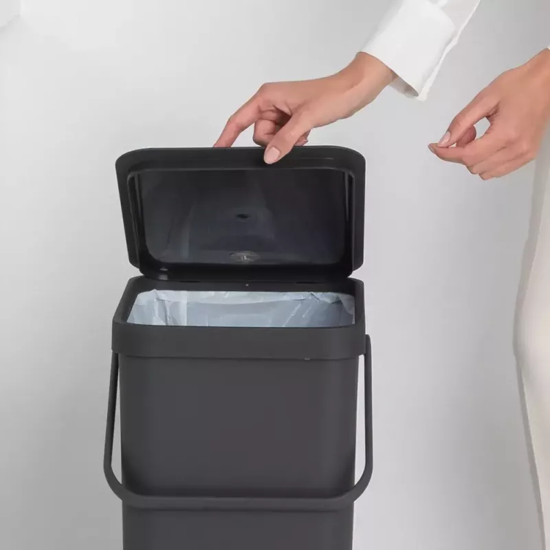 Brabantia Sort & Go 40L ristkülikukujuline taaskasutusprügikast, hall