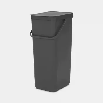 Brabantia Sort & Go 40L ristkülikukujuline taaskasutusprügikast, hall
