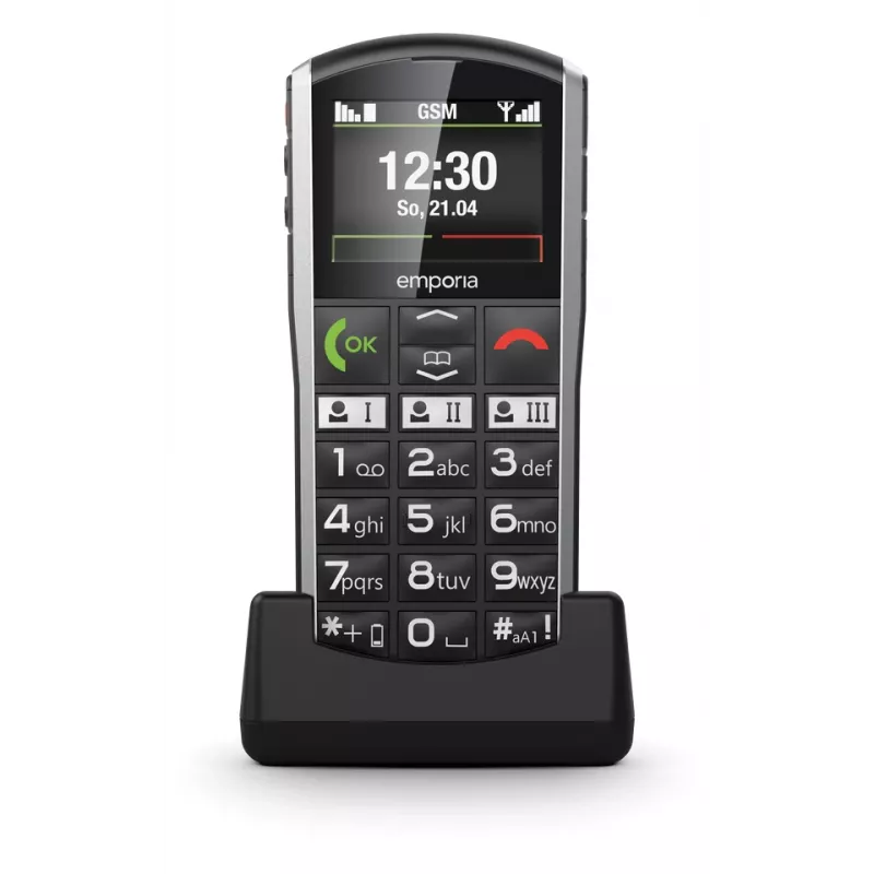 Emporia SIMPLICITY 5,08 cm (2 tolli) 94 g must, hõbedane
