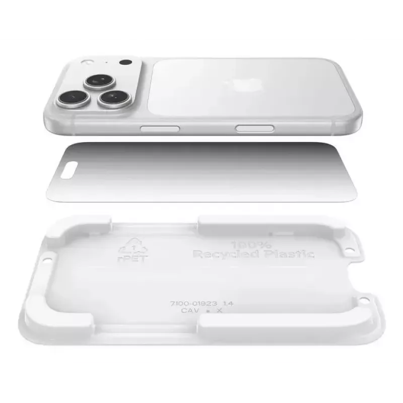 Belkin ScreenForce InvisiGlass Privacy ekraanikaitse iPhone 17 Pro jaoks – antibakteriaalne, põrutuskindel