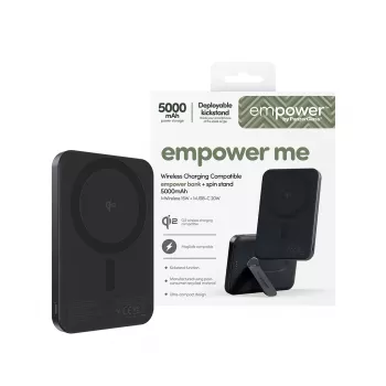 PanzerGlass empower™ by ® empower™ akupank Spin statiiviga | 5000mAh | Kosmosemust
