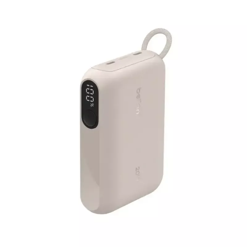 Kaasaskantav akupank Belkin BPB027hqSD 10000 mAh, liivavärvi, 2 × USB‑C porti