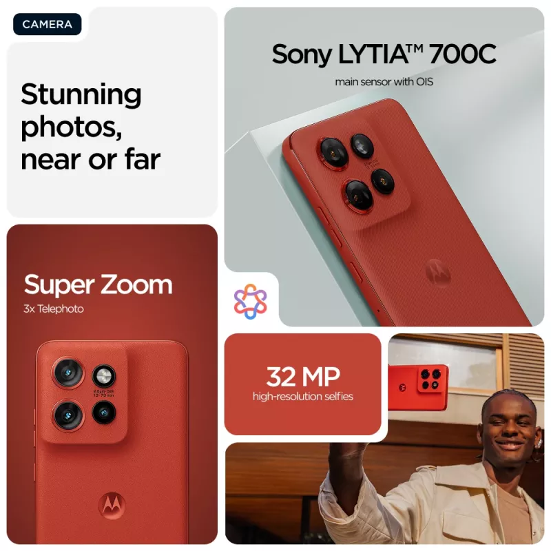 Motorola edge 60 Neo 16,1 cm (6,36 tolli) Dual SIM Android 15 5G USB USB-C 12 GB 256 GB 5000 mAh Punane