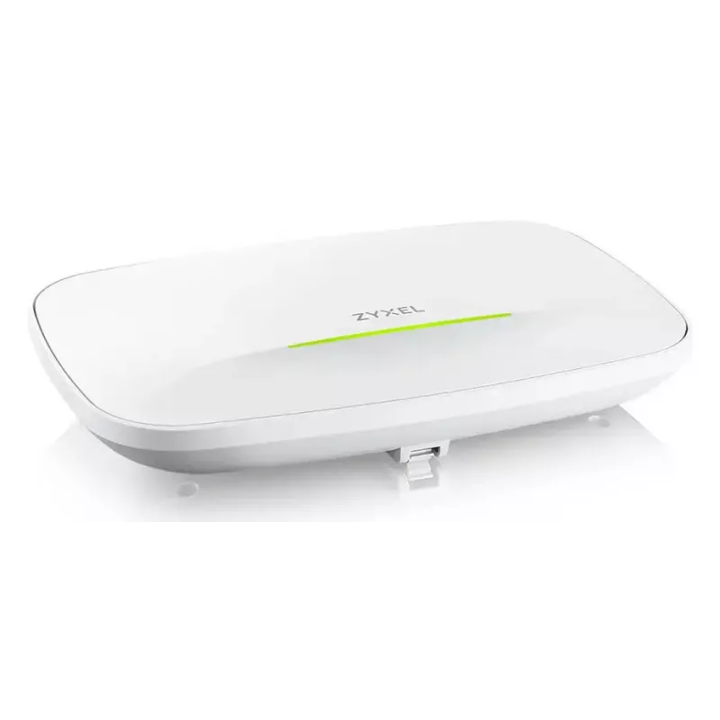 Juhtmevaba pääsupunkt Zyxel NWA240BE — kahe-/kolmeribaline 2,4/5/6 GHz, PoE, 1× RJ‑45, valge