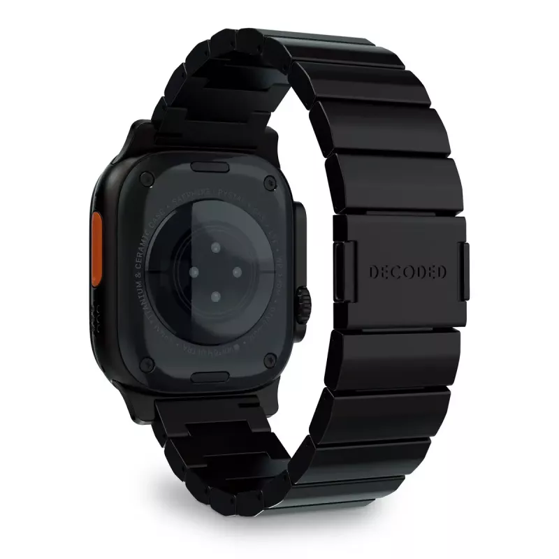 Nutikella rihm Decoded Traction Band Must Titanium — randme suurus 130–225 mm, 1 tk