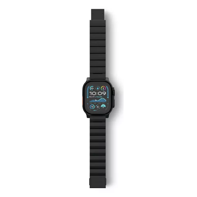 Nutikella rihm Decoded Traction Band Must Titanium — randme suurus 130–225 mm, 1 tk