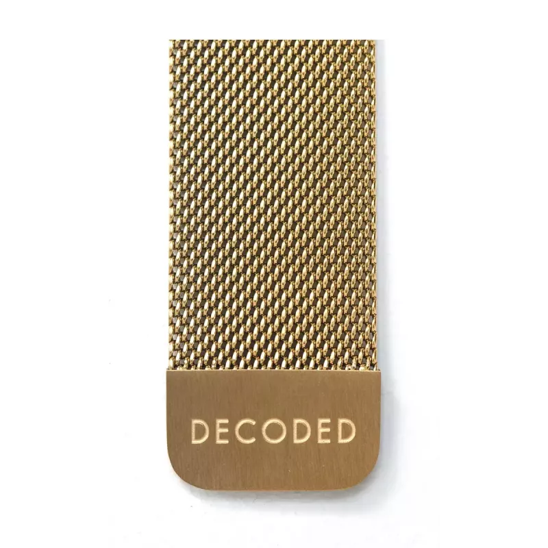 Nutikella rihm Decoded Traction Strap Gold, roostevaba teras, kuldne, 1 tk