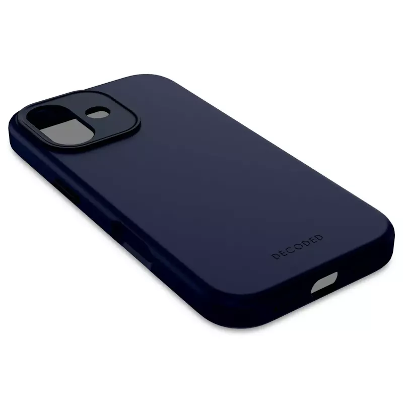 Mobiiltelefoni ümbris Decoded D25IPO17BCS9TY iPhone 17 jaoks — ümbris, sobib kuni 16 cm (6,3 tolli), tumesinine, mikrokiud ja PU