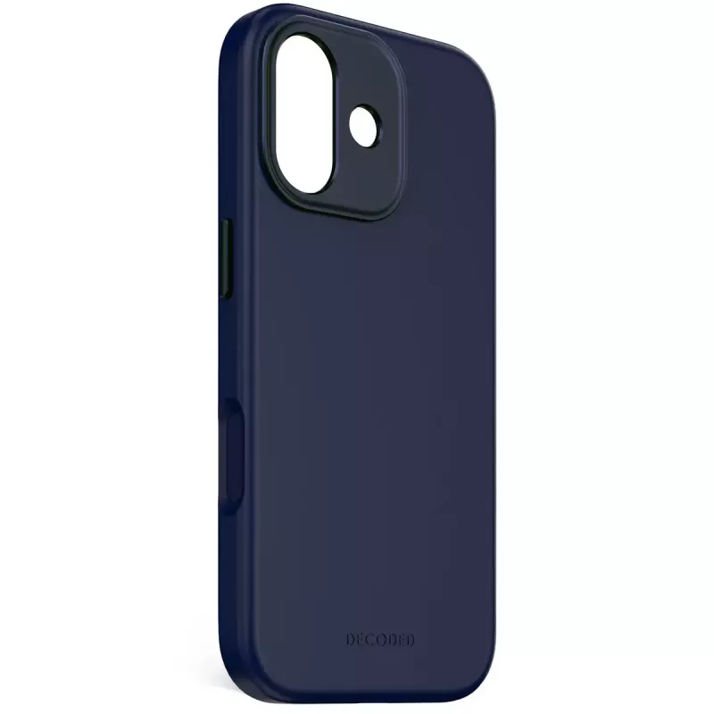 Mobiiltelefoni ümbris Decoded D25IPO17BCS9TY iPhone 17 jaoks — ümbris, sobib kuni 16 cm (6,3 tolli), tumesinine, mikrokiud ja PU
