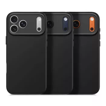 Decoded silikoonist tagakate Apple iPhone 17 Pro Max jaoks — ühildub 6,9 tolli (17,5 cm), must, mikrokiud/PU