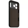 Decoded silikoonist tagakate Apple iPhone 17 Pro Max jaoks — ühildub 6,9 tolli (17,5 cm), must, mikrokiud/PU