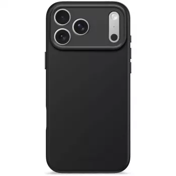Decoded silikoonist tagakate Apple iPhone 17 Pro Max jaoks — ühildub 6,9 tolli (17,5 cm), must, mikrokiud/PU