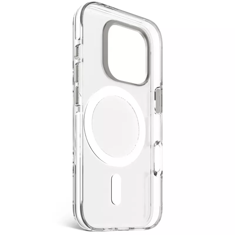 Telefoniümbrise Decoded Clear ümbris iPhone 16 Pro jaoks, polükarbonaat, läbipaistev valge, sobib 6,3 tolli (16 cm)