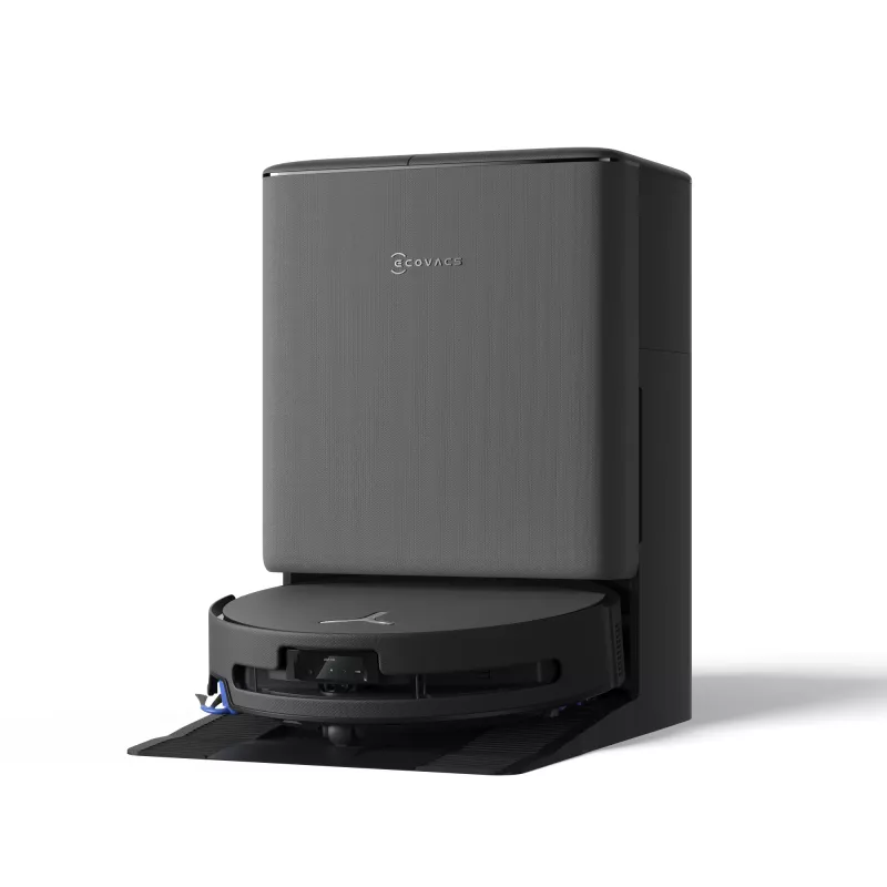 Robot vacuum Ecovacs DEEBOT T90 PRO OMNI — bagless 0.25 L dust bin, 350 min runtime, Li‑Ion 4000 mAh, Must