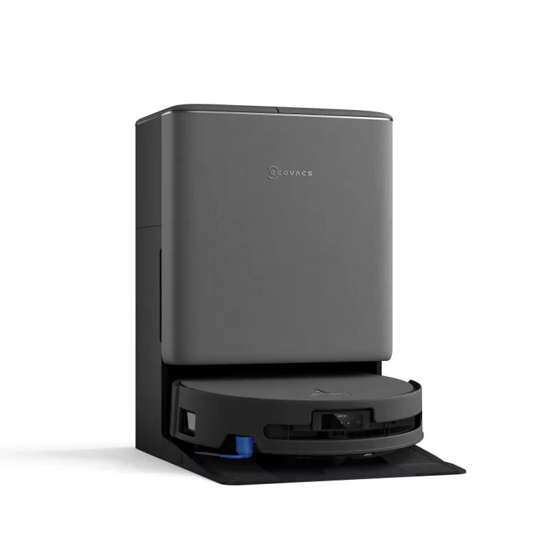 Robot vacuum Ecovacs DEEBOT T90 PRO OMNI — bagless 0.25 L dust bin, 350 min runtime, Li‑Ion 4000 mAh, Must