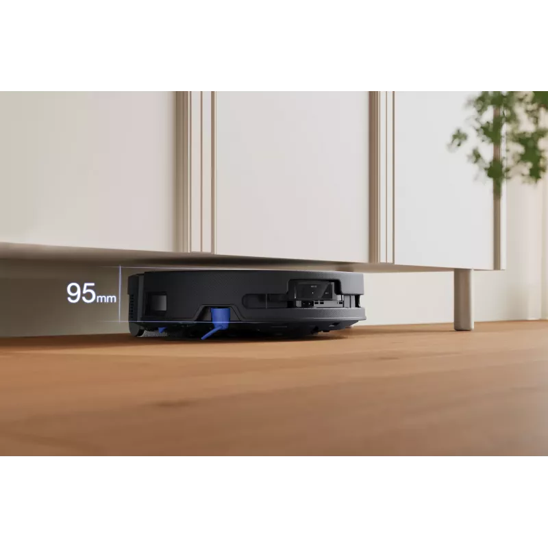 Robot vacuum Ecovacs DEEBOT T90 PRO OMNI — bagless 0.25 L dust bin, 350 min runtime, Li‑Ion 4000 mAh, Must