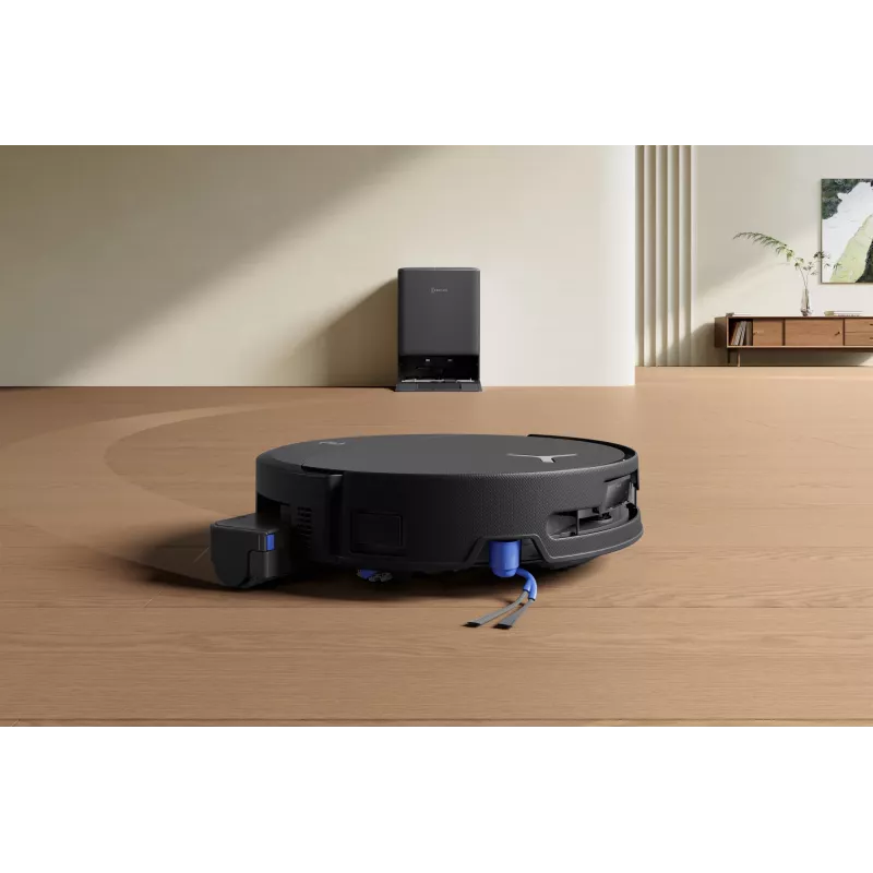 Robot vacuum Ecovacs DEEBOT T90 PRO OMNI — bagless 0.25 L dust bin, 350 min runtime, Li‑Ion 4000 mAh, Must