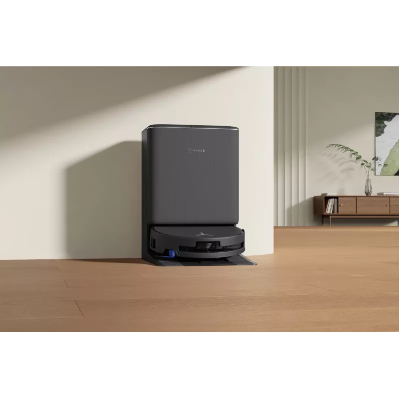 Robot vacuum Ecovacs DEEBOT T90 PRO OMNI — bagless 0.25 L dust bin, 350 min runtime, Li‑Ion 4000 mAh, Must