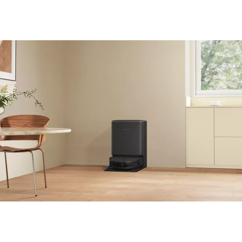 Robot vacuum Ecovacs DEEBOT T90 PRO OMNI — bagless 0.25 L dust bin, 350 min runtime, Li‑Ion 4000 mAh, Must