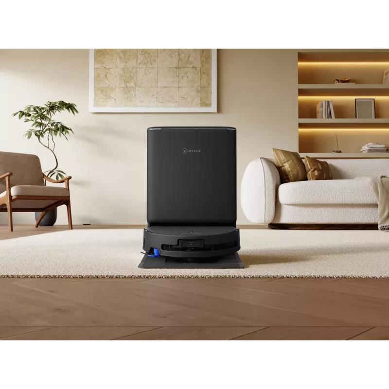 Robot vacuum Ecovacs DEEBOT T90 PRO OMNI — bagless 0.25 L dust bin, 350 min runtime, Li‑Ion 4000 mAh, Must