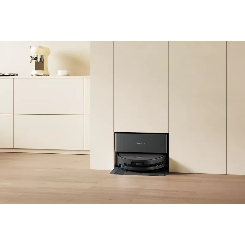 Robot vacuum Ecovacs DEEBOT T90 PRO OMNI — bagless 0.25 L dust bin, 350 min runtime, Li‑Ion 4000 mAh, Must
