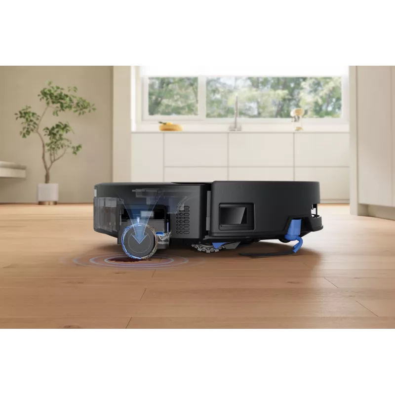 Robot vacuum Ecovacs DEEBOT T90 PRO OMNI — bagless 0.25 L dust bin, 350 min runtime, Li‑Ion 4000 mAh, Must