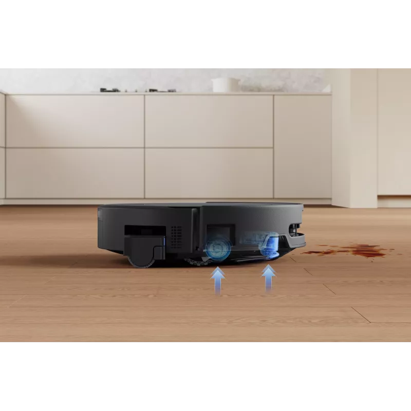 Robot vacuum Ecovacs DEEBOT T90 PRO OMNI — bagless 0.25 L dust bin, 350 min runtime, Li‑Ion 4000 mAh, Must