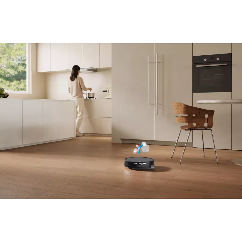 Robot vacuum Ecovacs DEEBOT T90 PRO OMNI — bagless 0.25 L dust bin, 350 min runtime, Li‑Ion 4000 mAh, Must
