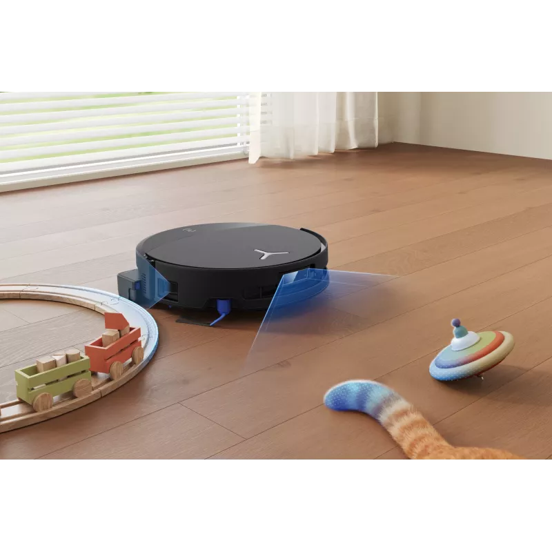 Robot vacuum Ecovacs DEEBOT T90 PRO OMNI — bagless 0.25 L dust bin, 350 min runtime, Li‑Ion 4000 mAh, Must