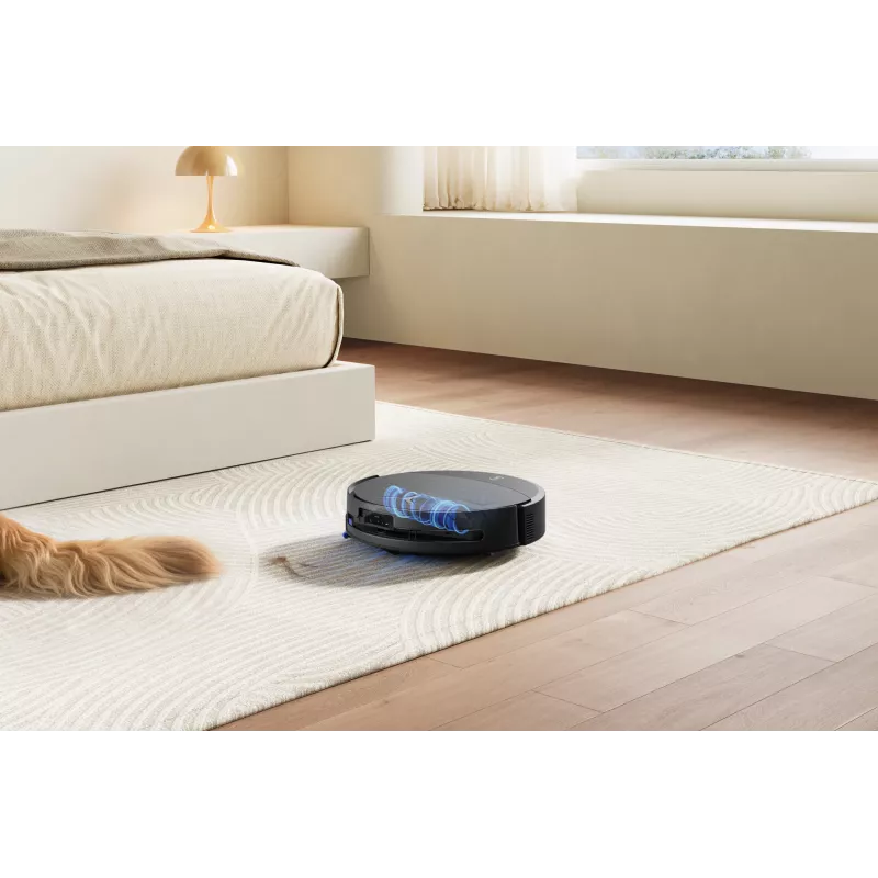 Robot vacuum Ecovacs DEEBOT T90 PRO OMNI — bagless 0.25 L dust bin, 350 min runtime, Li‑Ion 4000 mAh, Must