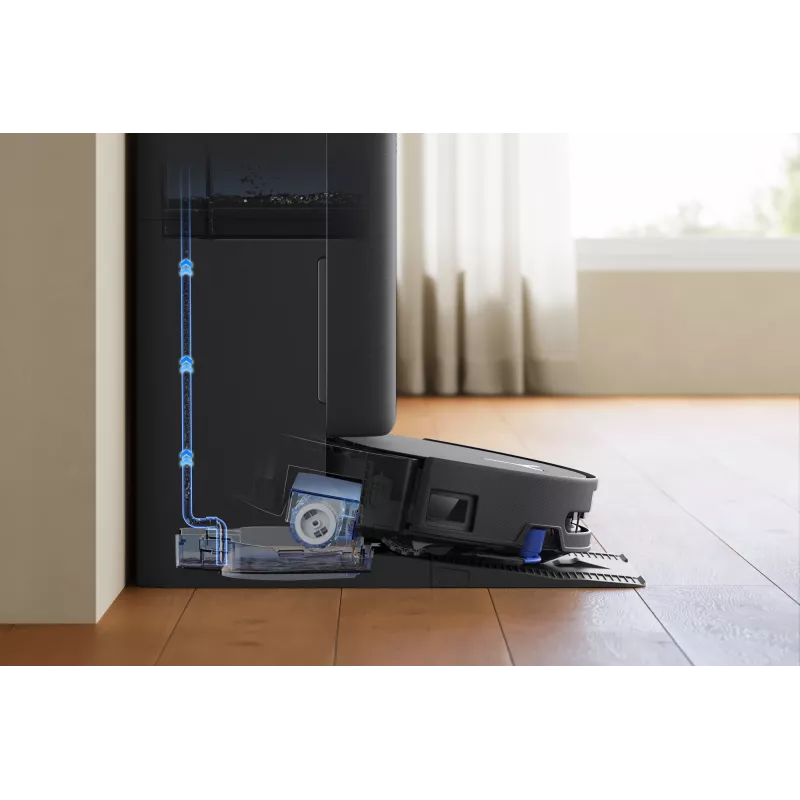 Robot vacuum Ecovacs DEEBOT T90 PRO OMNI — bagless 0.25 L dust bin, 350 min runtime, Li‑Ion 4000 mAh, Must