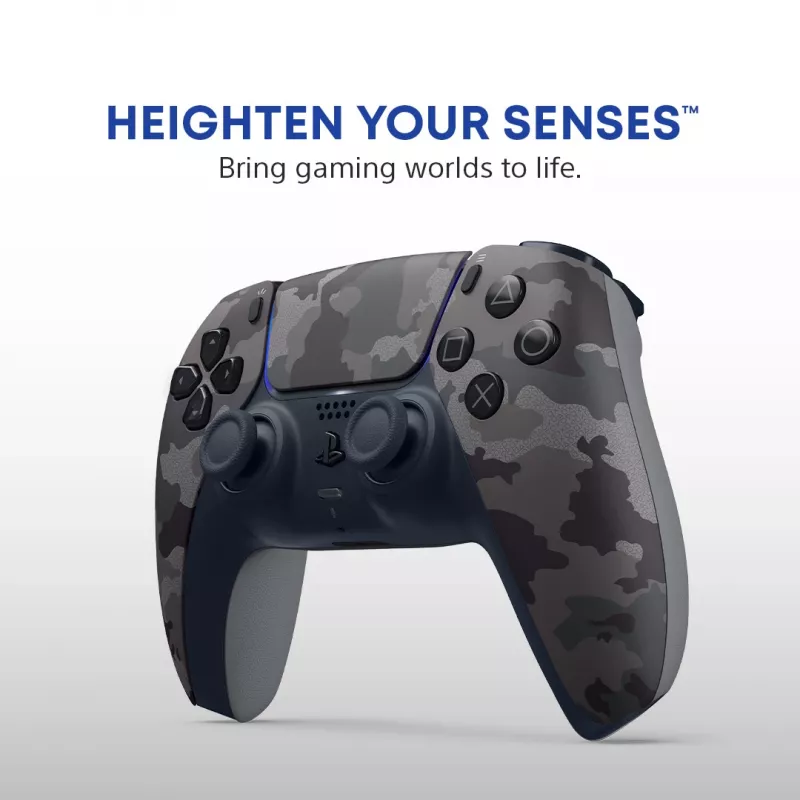 Gamepad Sony DualSense v3 Camouflage — Bluetooth/USB, PS5, sisseehitatud aku, USB‑C, 160×106×66 mm