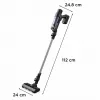 2-in-1 stick vacuum Rowenta RH6A35 — cordless lithium‑ion, 140 W, bagless cyclonic, lilla/silver, LED brush