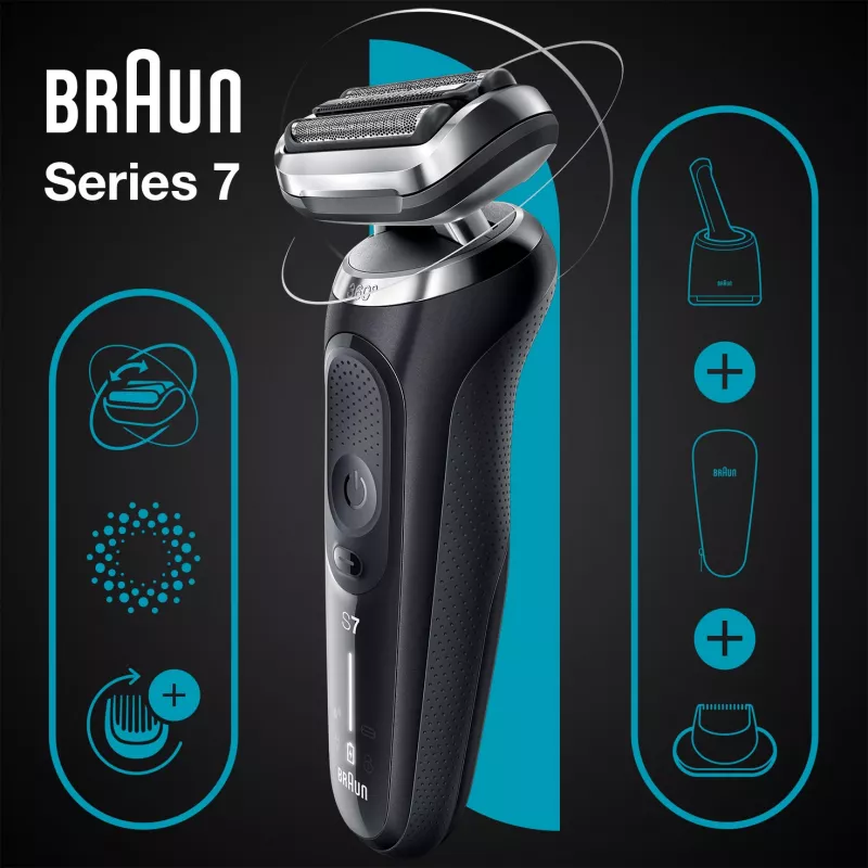 Braun Series 7 71-N7200cc Fooliumpardel Trimmer Must